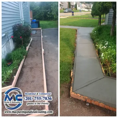 Walkways Installation by MAC Paving and Sealcoating – Concrete Walkway and Asphalt Paving Contractors in Central Jersey.